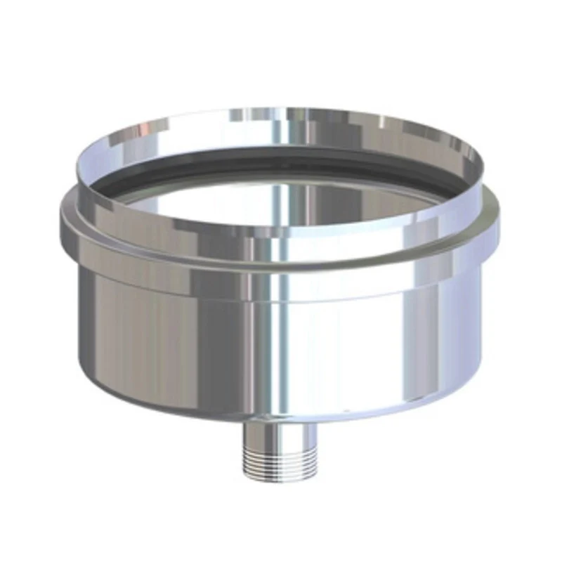 Scarico INOX Condensa Attacco F per Pellet 8 cm