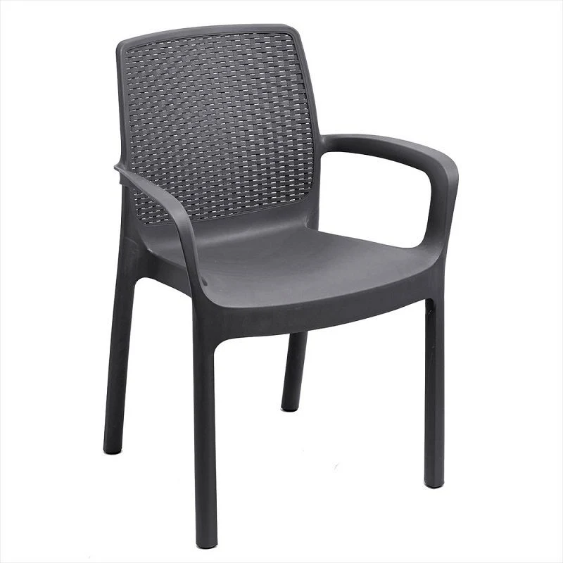 Sedia Regina con Braccioli effetto Rattan – Set 4 Sedie – Arredo Esterno