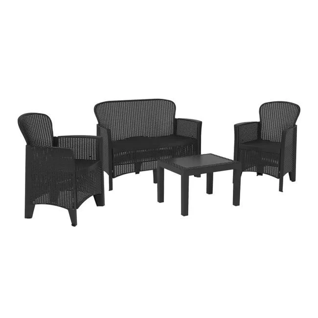 Set Salottino Jungle 4 posti con cuscini – Arredo Esterno