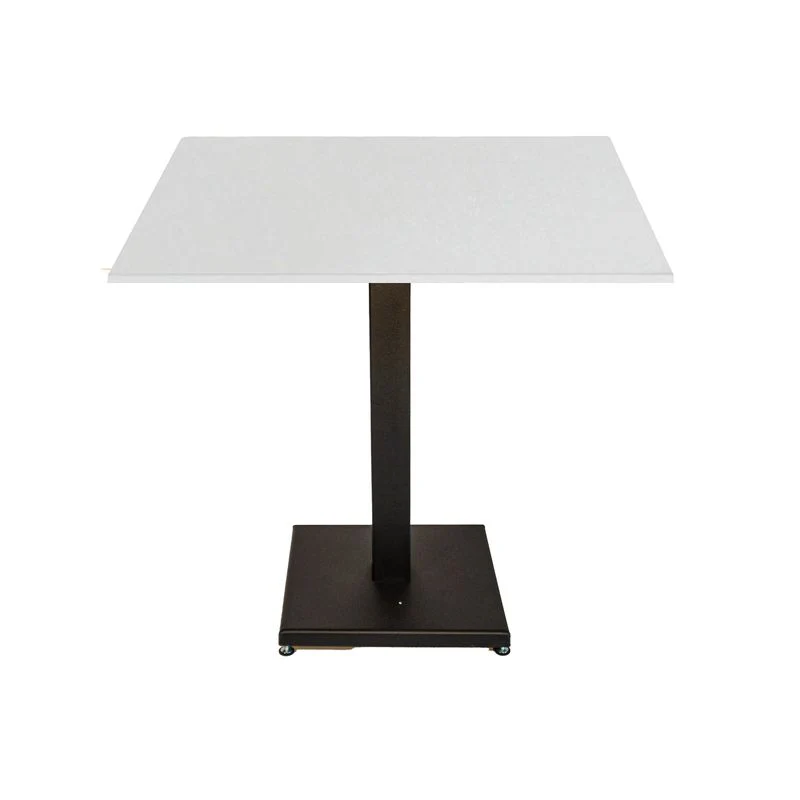 Tavolo Contract con piano in HPL 60x60 1.2 Piano Bianco - Kit base+tavolo - Kit base+tavolo