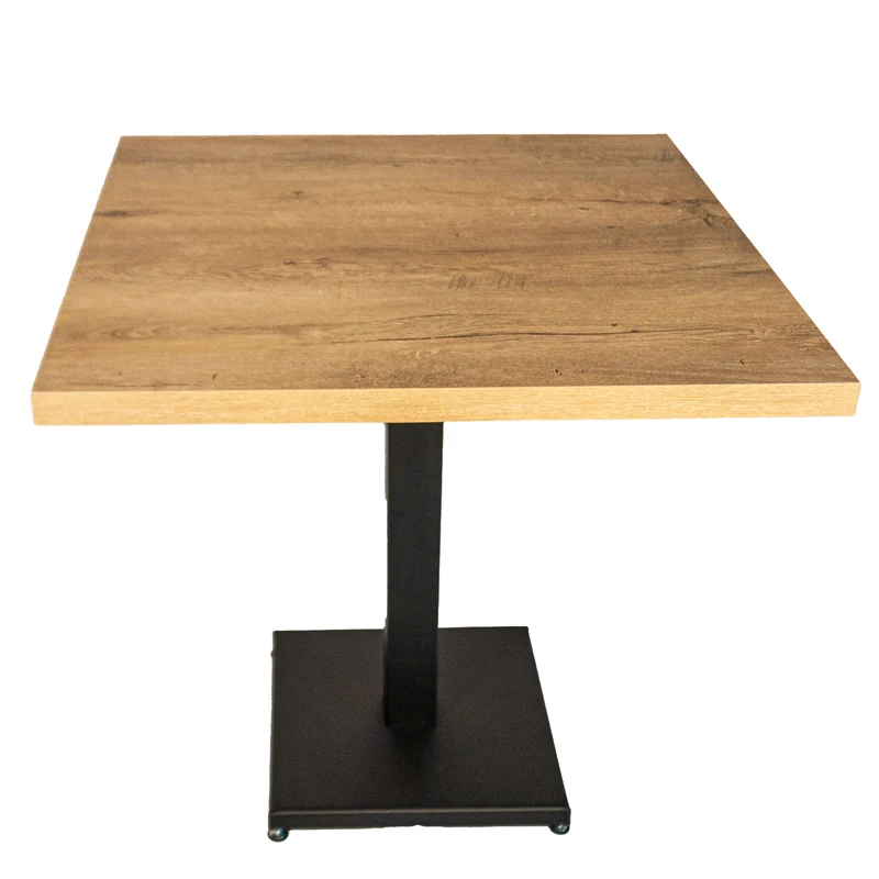 Tavolo Contract con piano 80x80cm Olmo - Arredo Ristorazione - Kit base+tavolo