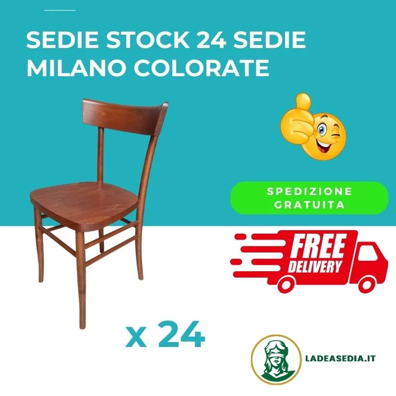 Sedie Stock 24 Sedie Milano Colorate