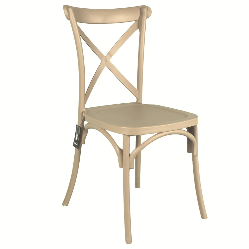Sedia Pompei Natural in Polipropilene 4 Pz