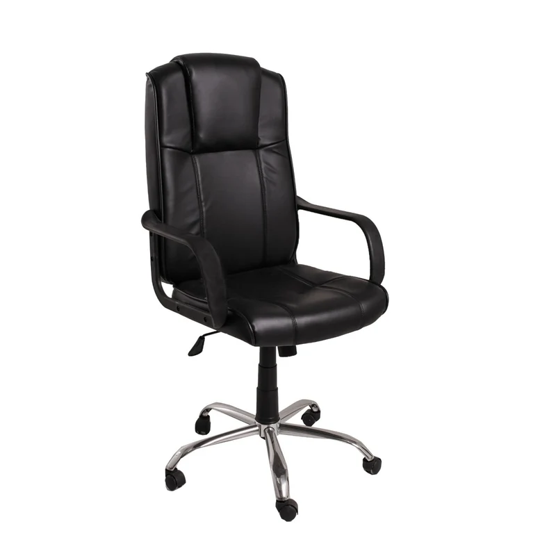 Sedia da Ufficio Direzionale in Similpelle Vandi Directory Nera