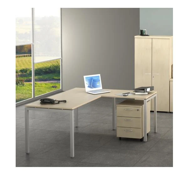 SCRIVANIA- GAMBA MET.160X80 FAGGIO