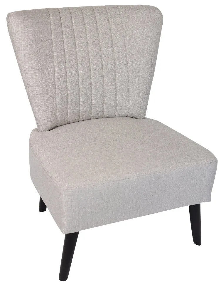 Poltroncina Imbottita in Tessuto Motti Felix Crema