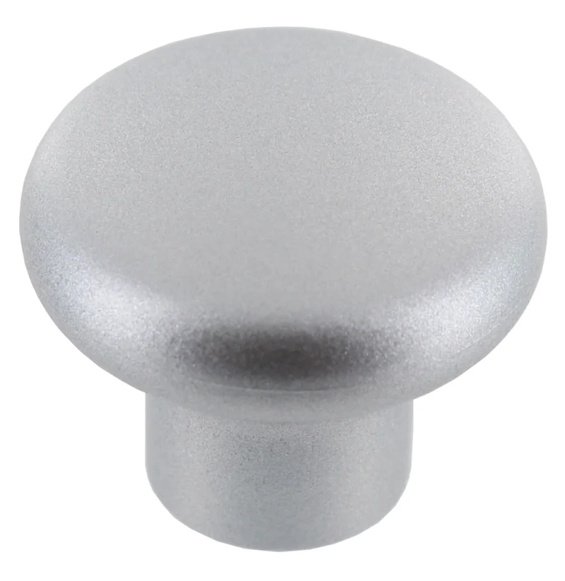 Bl Pomolo in Resina 24 PP Ø 32 mm Grigio 5 Blister 2 Pezzi