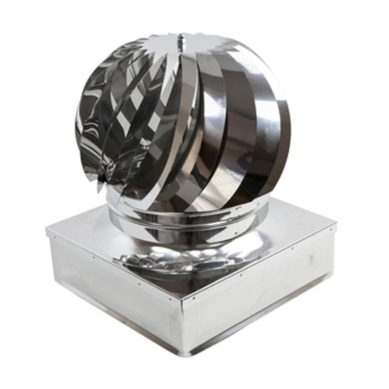 Fumaiolo Turbo INOX AISI 304 con Cuscinetti 40 x 40 cm