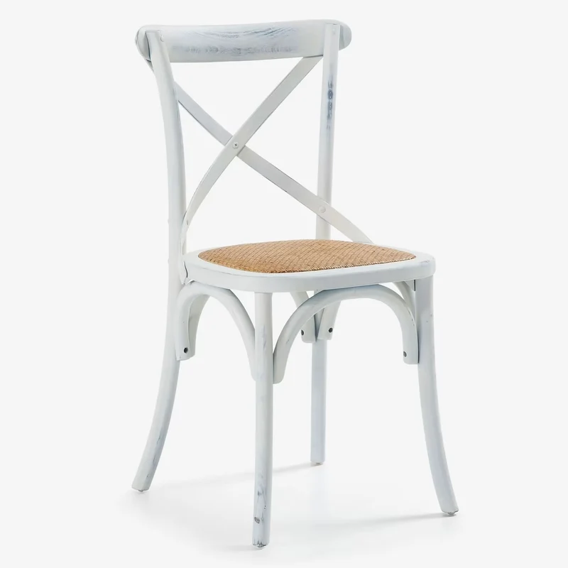 Sedia Pompei Wood seduta Paglia colore Bianco