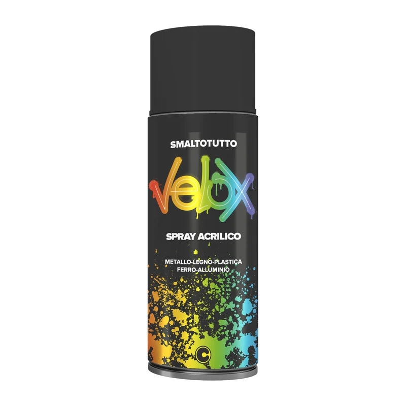 Velox Spray Acrilico Rosso Traffico RAL 3020 Ital G.e.t.e 6 Pezzi