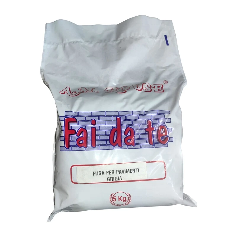 Fuga per Pavimenti Grigio da 5 kg 4 Pezzi