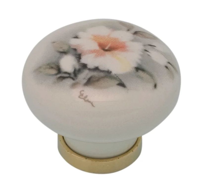 Pomolo Porcellana Tondo con Base F 6 31 x 26 mm* 25 Pezzi