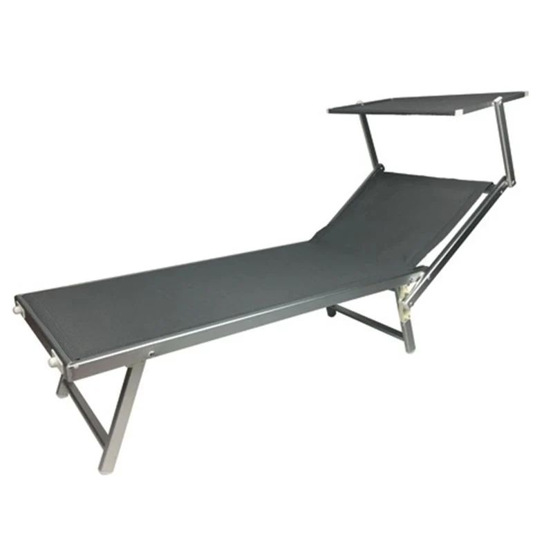 Lettino Prendisole Rimini Grigio - Arredo Esterno