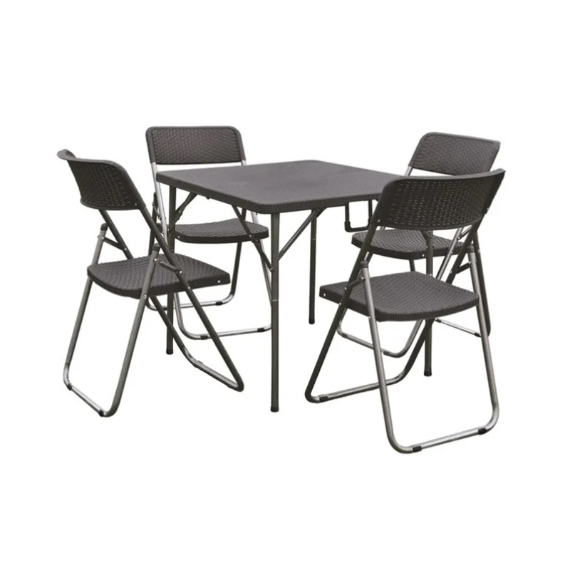Set Garden Ecco Fatto Antracite Tavolo + 4 sedie