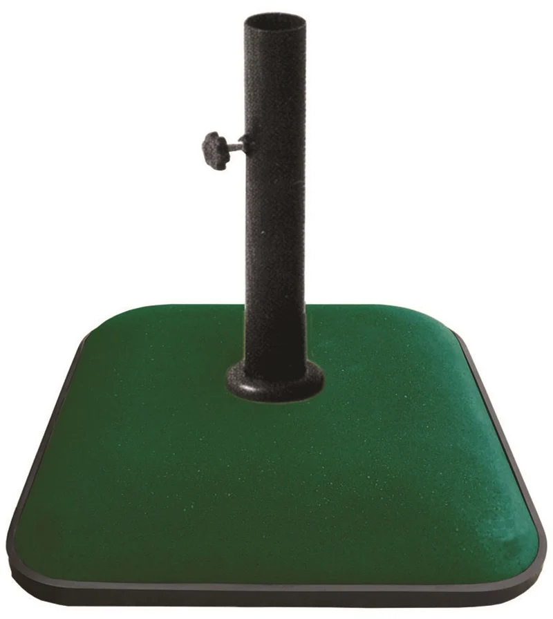 Base Ombrellone Kroma in Cemento da 25kg colore Verde - Arredo Esterno