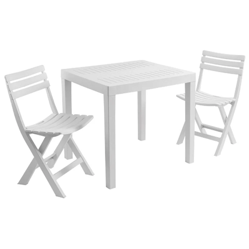 Set Resina Club Bianco - Arredo Giardino