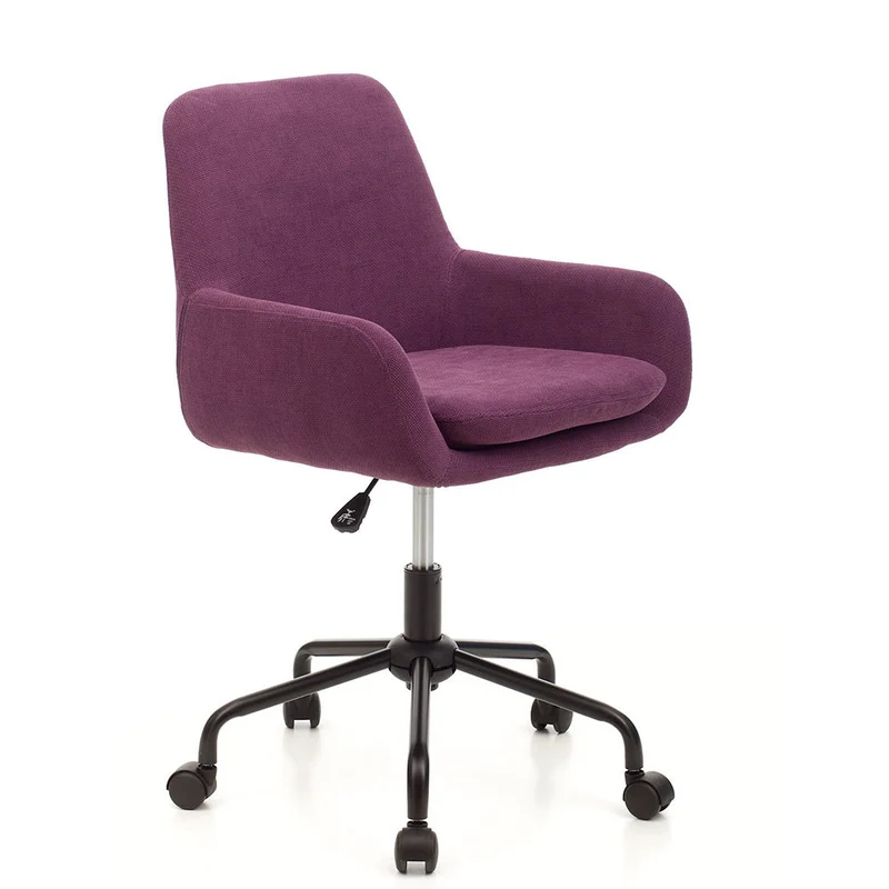 Sedia Poltrona Poltroncina Opeartiva in Tessuto Viola da Ufficio