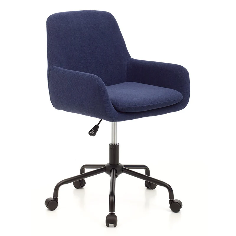 Sedia Poltrona Poltroncina Operativa in Tessuto Blu da Ufficio