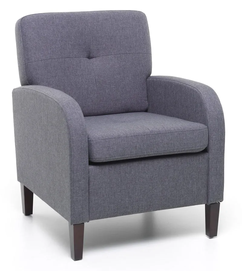 Poltrona Imbottita 64x66x82 cm in Tessuto Blu
