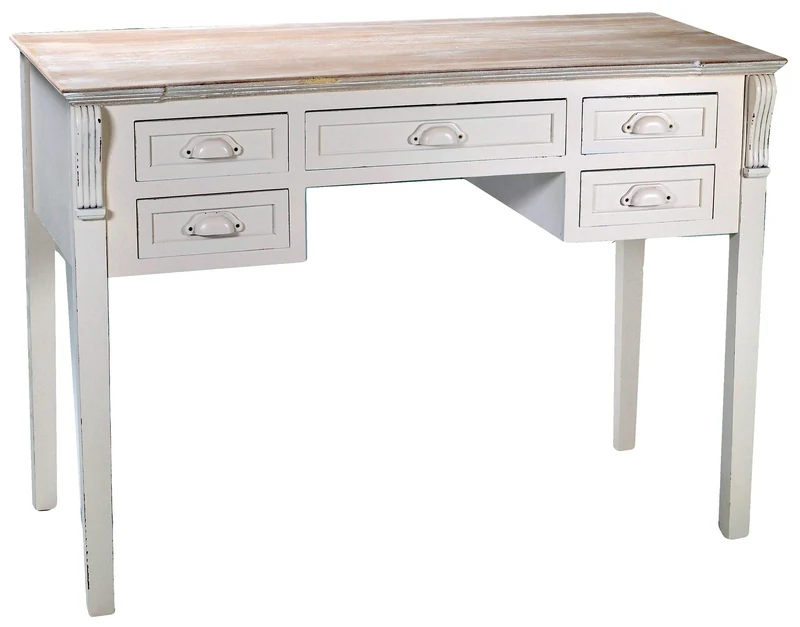 Scrivania in Legno MDF 5 Cassetti Provenza