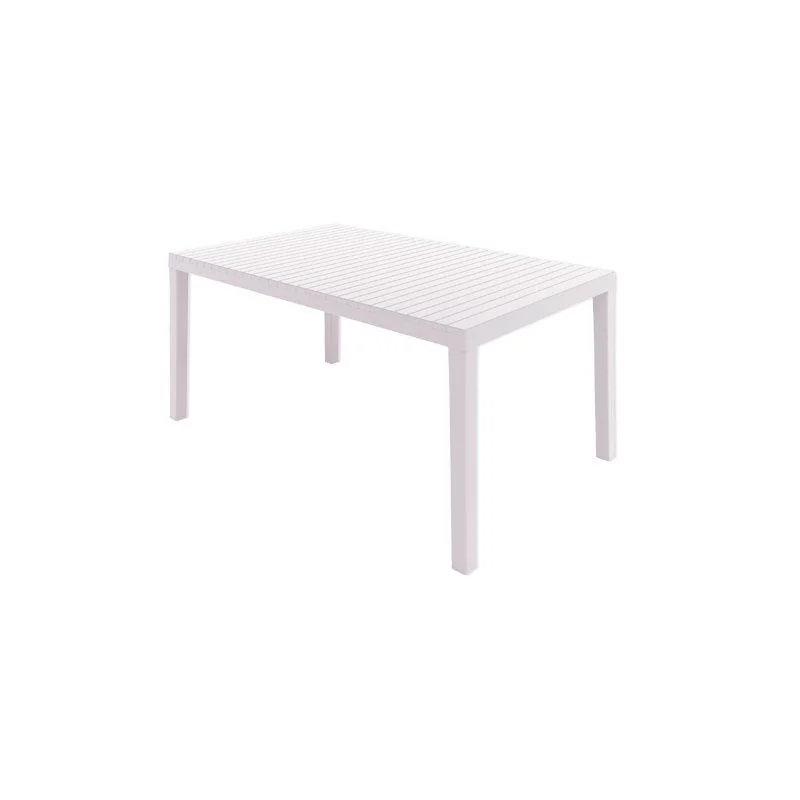 Tavolo Palau con Doghe colore bianco - Arredo da Esterno