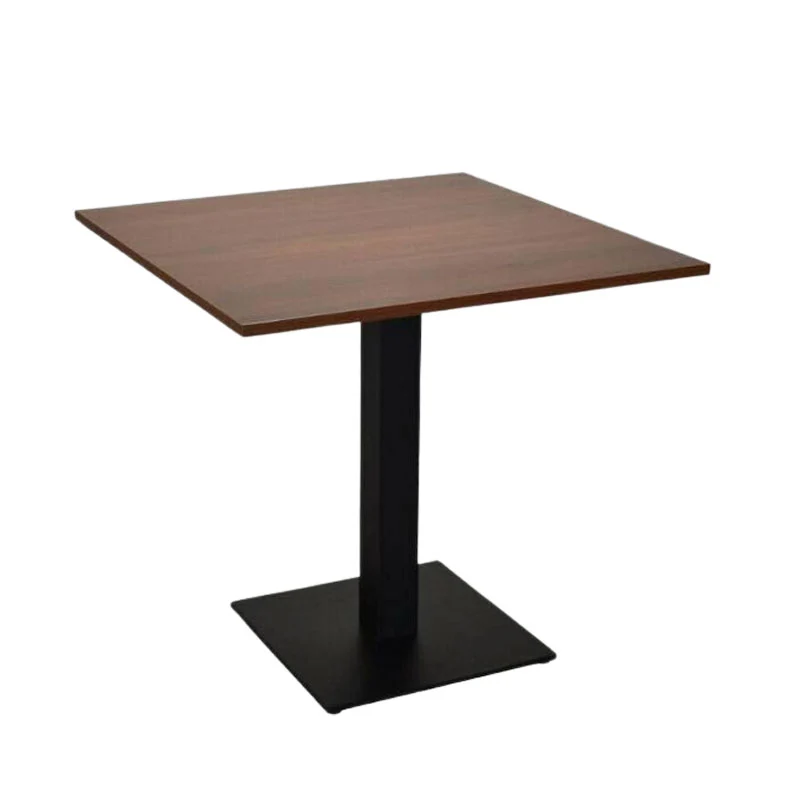 Tavolo Contract in Melaminico 70x70 1.8 Piano Noce - Kit base+tavolo