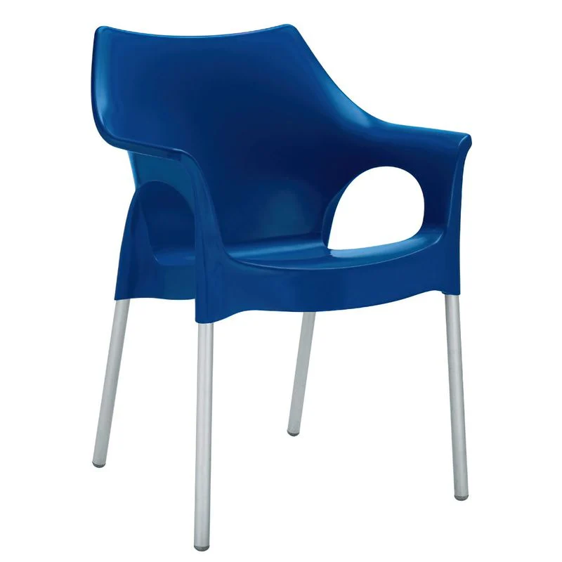 Sedia Ola in Resina Azzurra - La Dea Sedia