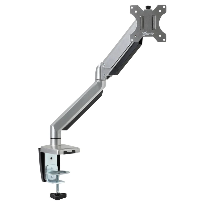 EasyComfort Supporto Monitor in Alluminio Altezza e Inclinazione Regolabili, Orientamento Verticale/Orizzontale