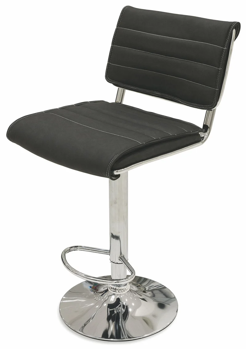 Sgabello 91x44x51 cm in Similpelle Soriani Nero