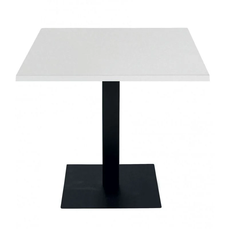 Tavolo Contract in Melaminico 80x80 Piano Bianco - Kit base+tavolo