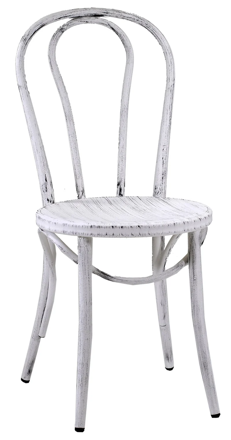 Sedia in Metallo Bristol Bianco Antico