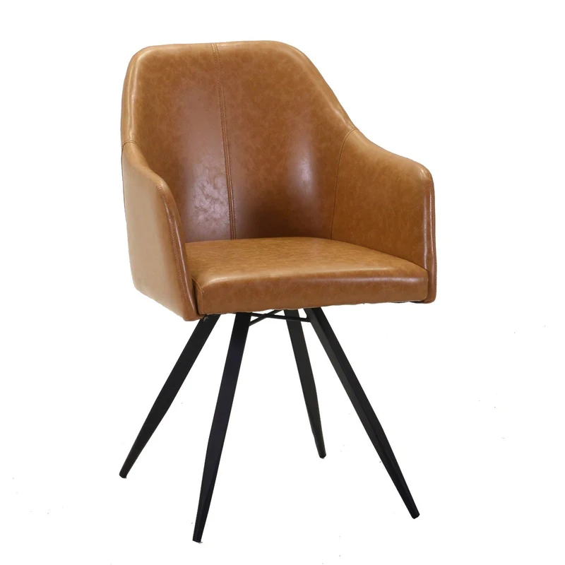 Poltrona in Similpelle 50x56H89 cm Gialla