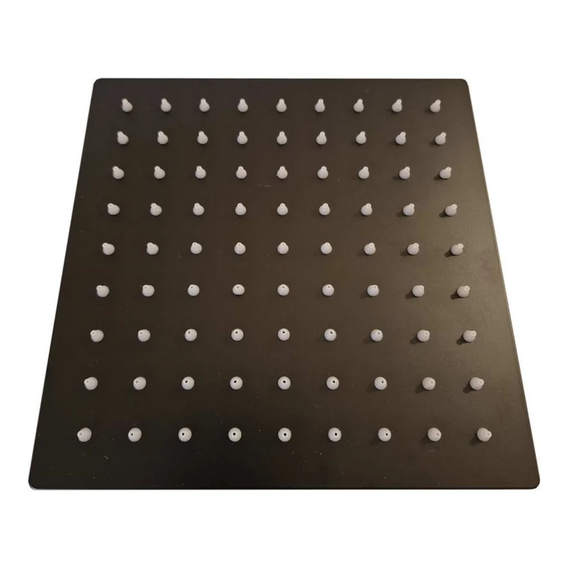 Sined Soffione Quadro 15 Nero Soffione Quadrato 6 Pollici Nero
