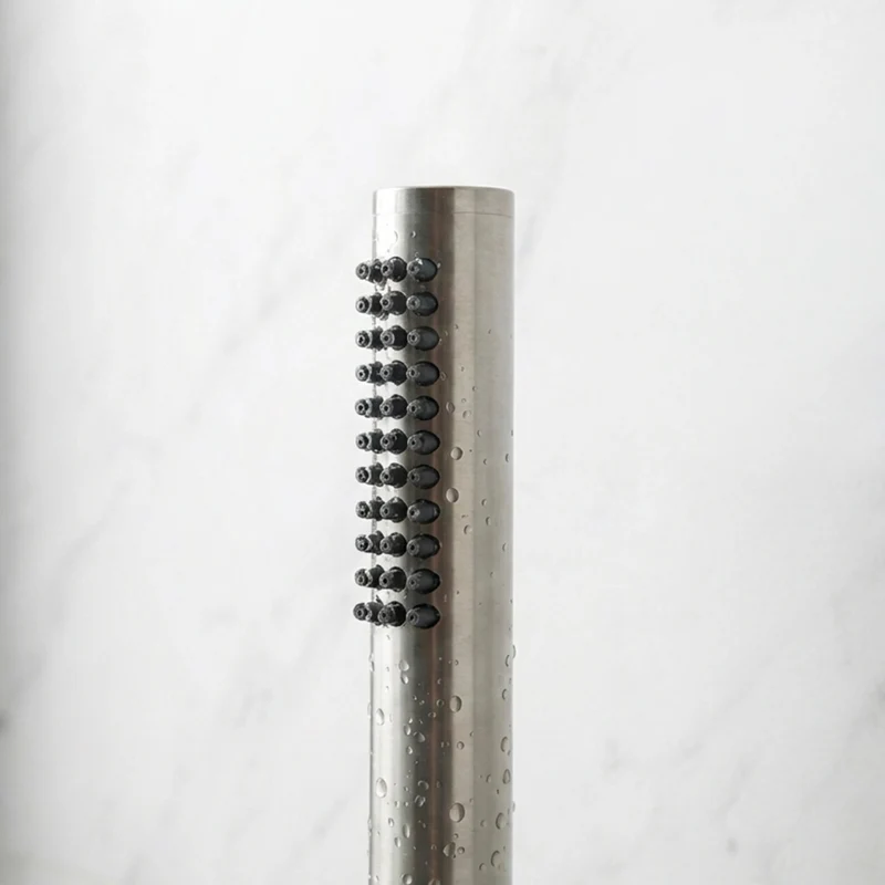 SINED Doccetta a mano Inox satinato in acciaio 316L con attacco universale compatibile con docce interne ed esterne ideale per ambienti marini modello DOCCINO-LEVANTE-INOX