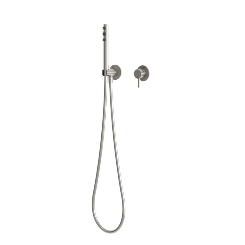 SINED Kit doccino a muro per acqua fredda inox acciaio inox 316L satinato resistente a corrosione e salsedine LEVANTE 316L