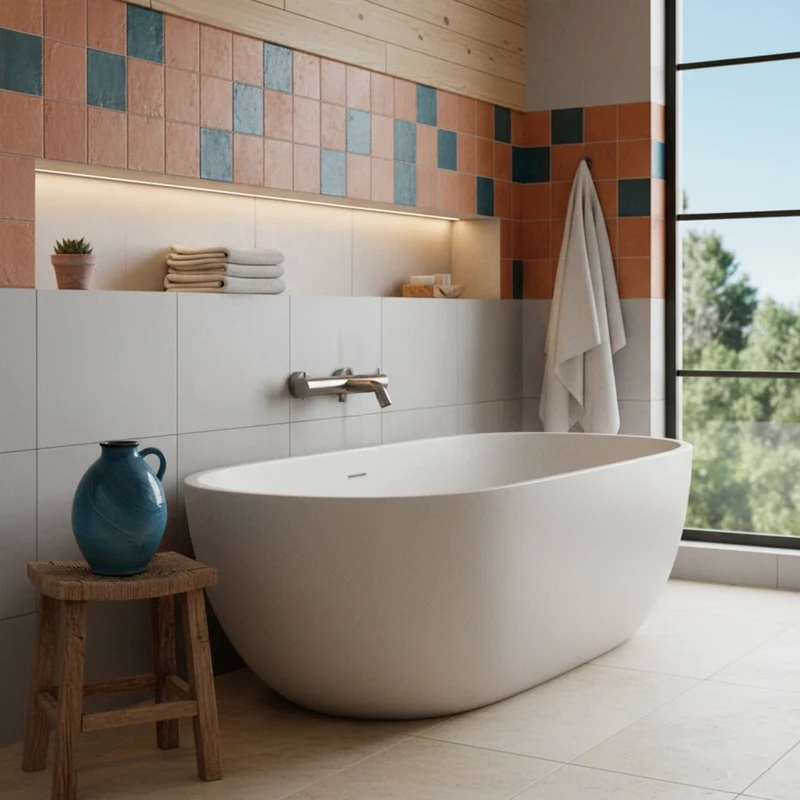 SINED miscelatore da muro finitura PVD oro rosa canna da fucile in acciaio inox per doccia e vasca resistenza alla corrosione e alta durabilita design moderno e funzionale Levante Canna Fucile MISCE