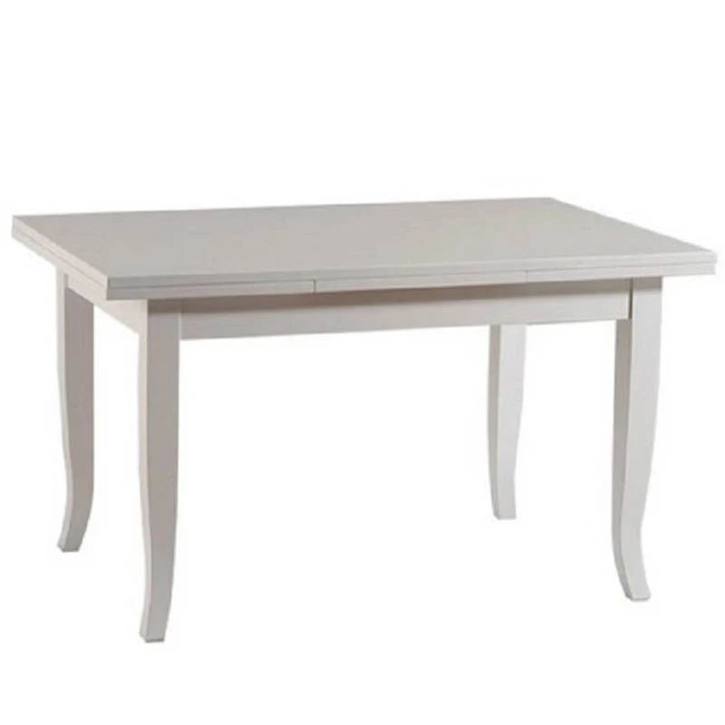 Tavolo bianco in legno 85 x 160 cm allungabile