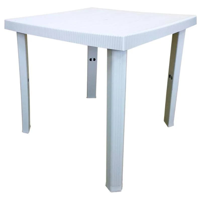 Tavolo Figaro bianco esterno resina 80x80