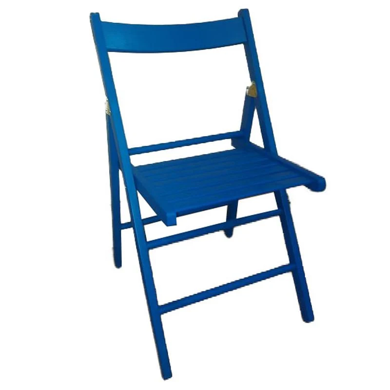 4 Sedie Pieghevoli in legno blu