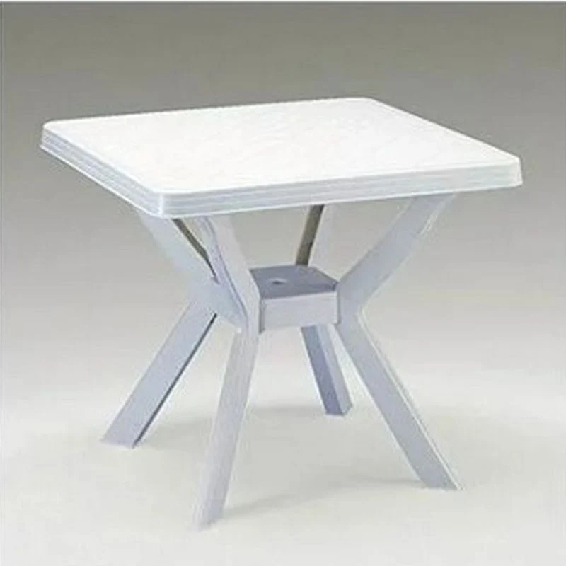Tavolo Bianco Nilo da Esterno in resina 80x80 cm