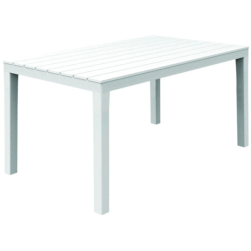 Tavolo Sumatra bianco da Esterno 138 x 80 cm