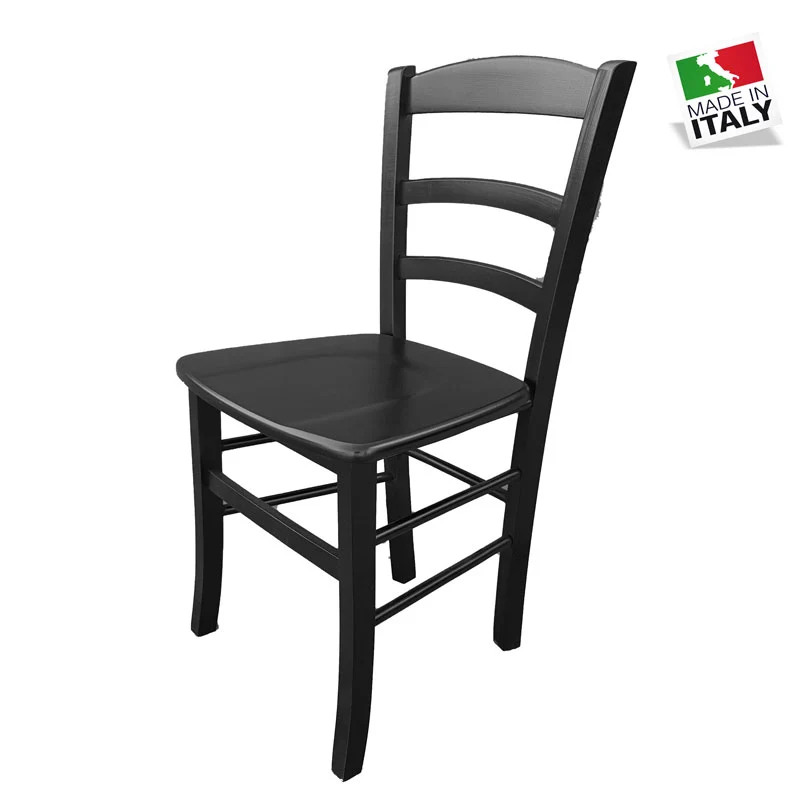 Sedia Paesana Massello Nera