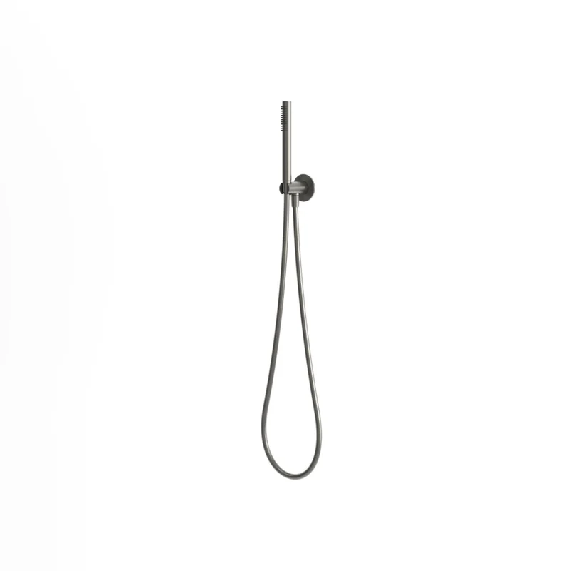 SINED Kit tubo flessibile e doccino finitura canna fucile in acciaio inox 316L resistente alla corrosione con rivestimento PVD design moderno per interni ed esterni facile manutenzione DOCCETTA-FLES