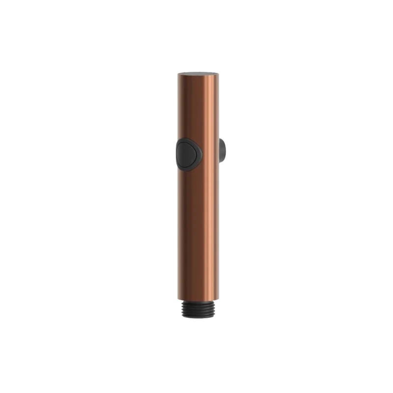 SINED Doccetta Water Oro Rosa Inox per Bidet con Attacco Universale e Getto dAcqua a Pulsante On-Off - Modello Levante