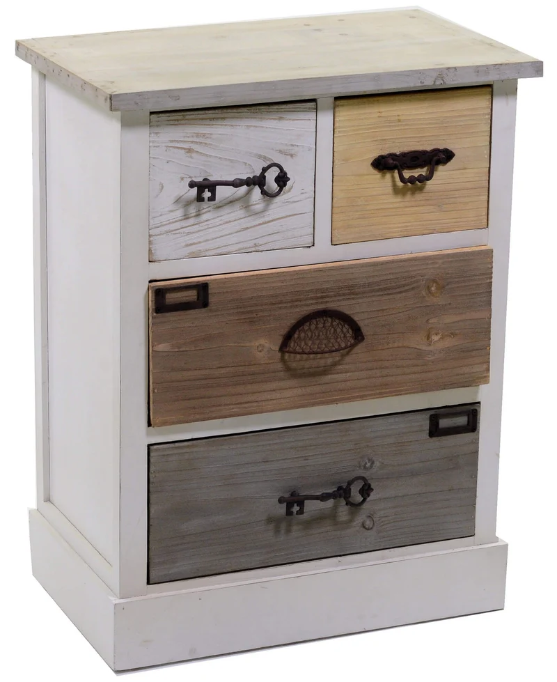Mobile 4 Cassetti in Legno Malmo