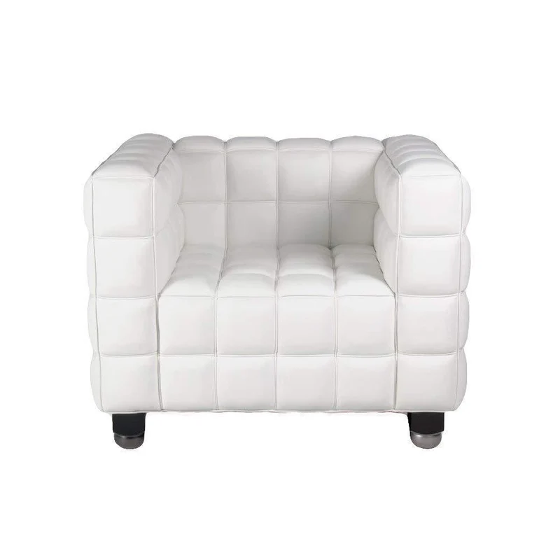 Poltrona in Similpelle Rizzetti Manhattan Bianco