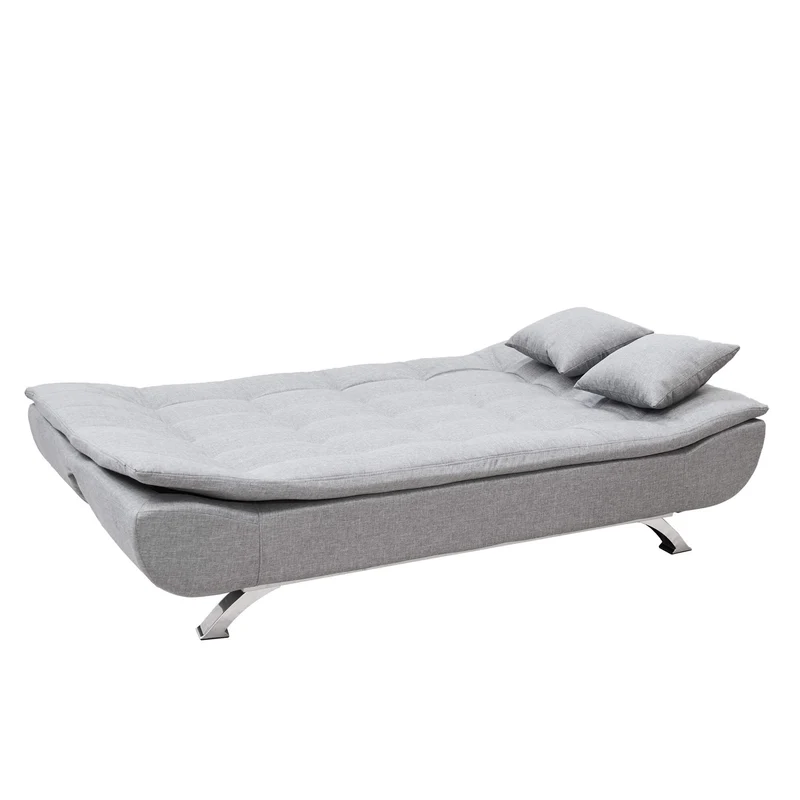 Divano Letto 3 Posti in Tessuto Rizzetti Alpha Grigio