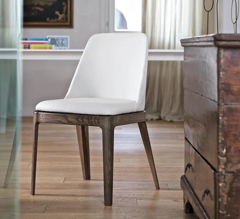 SEDIA MARGOT - GAMBE IN LEGNO