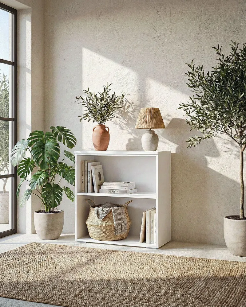 Armadio ufficio Arizona - Mobile archivio - 1 mensola inclusa - L. 90 x H. 83 x P. 42,5 cm – Bianco