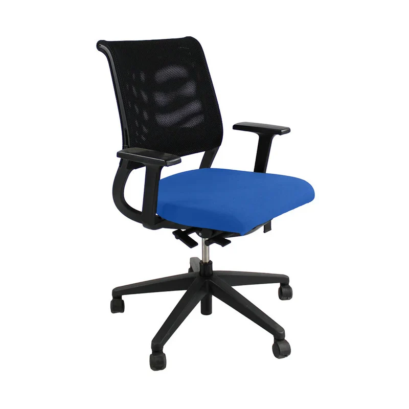 Sedus : Netwin Sedia NW-100 con schienale in rete e rivestimento in tessuto blu - Ricondizionata